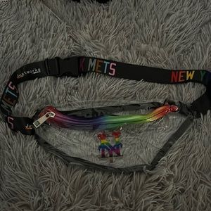 New york mets pride night clear fanny pack